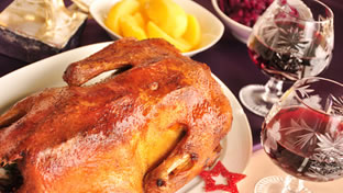Ente mit Rotkohl und Semmelknödel